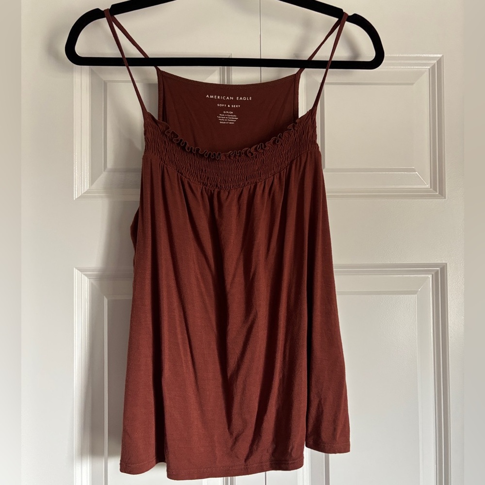 NWOT American Eagle Outfitters Women's Brown Top